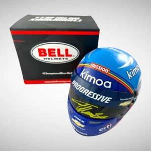 Minicasco firmado por Fernando Alonso F1 Indy 2020 1:2 en caja - Imagen 1 de 14