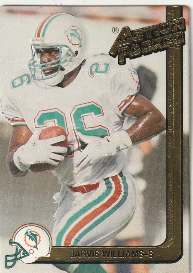 FREE SHIPPING-MINT-1991 Action Packed Jarvis Williams #150-PLUS DOLPHINS BONUS C - Image 1 of 1