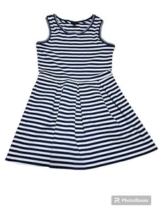 Tommy Hilfiger Striped Casual Girl Dress 12/14 Large - Picture 1 of 10