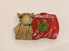 Aimant réfrigérateur en résine de chameau drapeau marocain E8