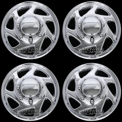 4 cubiertas de rueda completas cromadas E350 E450 Econoline Van 16" tapacubos simuladores de llantas Foto 1 de 4