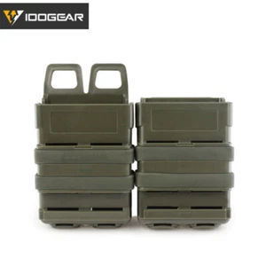IDOGEAR Tactical 5.56 Magazintasche MOLLE Mag Holder 2PCS Mag Carrier Set Gray - Picture 1 of 13