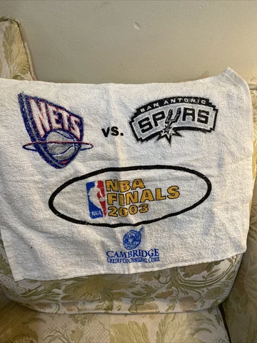 2003 NBA Finals Rally Towel San Antonio Spurs vs. New Jersey Nets Cover