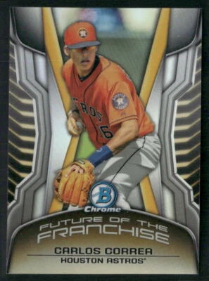 2014 Bowman Draft #FF-CC Carlos Correa Chrome Future of the Franchise Mini - Image 1 of 2