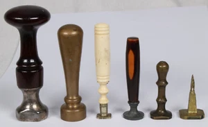 6x antikes Petschaft Siegel Sammlung Konvolut 19./20. Jh. antique seal signet - Bild 1 von 9