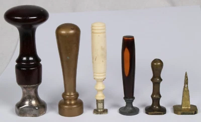 6x antikes Petschaft Siegel Sammlung Konvolut 19./20. Jh. antique seal signet - Bild 1 von 4