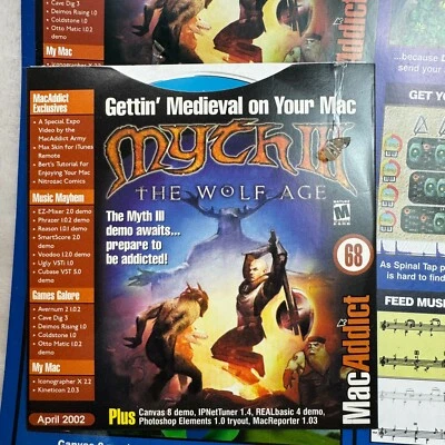 Myth III The Wolf Age Demo April 2002 CD Macintosh Game MacAddict (Game Only) - Image 1 of 4
