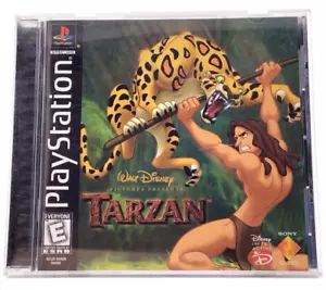 Disney's Tarzan PlayStation PS1 Black Label CIB Tested Good Condition w/ Manual - Picture 1 of 3