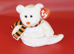 TY Beanie Baby 10 Years Anniversary "Quivers" Ghost Bear Halloween Plush - Picture 1 of 8