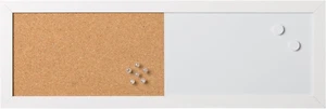, Combination Board Whiteboard and Memo Board Elements, Magnetic, Dry-Wipe, Cork - Picture 1 of 13