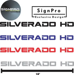 New 2 Pair Chevrolet Powerstroke Decals Chevrolet Silverado Z71 18" HD 1500 2500 - Picture 1 of 7