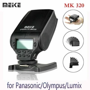 MEIKE MK-320 TTL HSS Master Flash Speedlite for Panasonic/Olympus/Lumix Camera - Picture 1 of 8