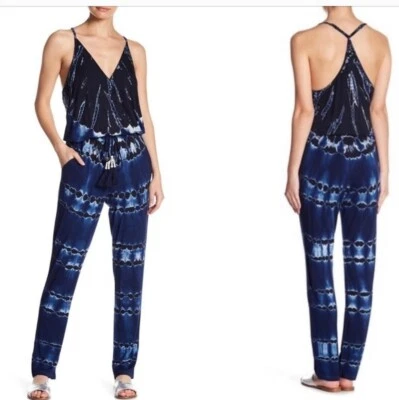 Mono para mujer Young Fabulous & Broke Chrissy azul tie dye S Foto 1 de 4