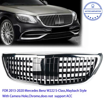 Front Grille For 2014-2020 Mercedes Benz S-Class W222 S450 Maybach Style - Изображение 1 из 4