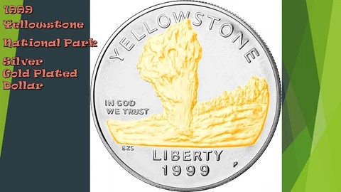 United States 1999 Yellowstone National Park Silver Dollar Cover