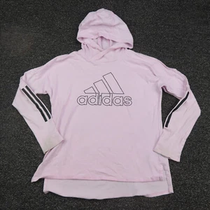 Adidas Hoodie Girls XL Extra Large Light Pink Long Sleeve Lightweight Youth - Picture 1 of 8