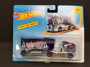 2018 Hot Wheels Semi & Trailer - Aero Blast - Picture 1 of 4