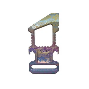 Titanium EDC KEY CHAIN CARABINAR buckle OUTDOOR BIKE PICNIC whole  bushcraft - Picture 1 of 1