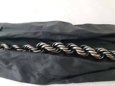 MAXMARA SPORTMAX Cinturón Cuero Negro Talla Grande Foto 1 de 4