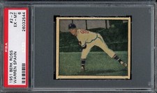 1951 Berk Ross Baseball #2-2 Warren Spahn PSA 6