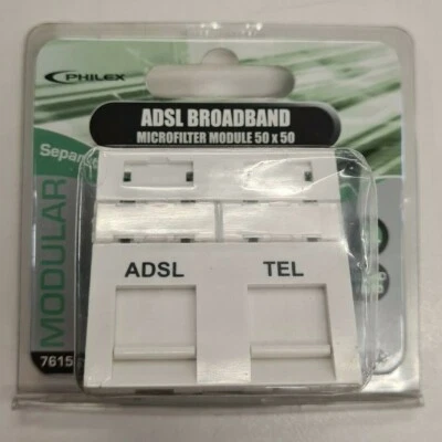PHILEX ADSL BROADBAND MICROFILTER MODULE 50 X 50 *D35 - Image 1 of 2
