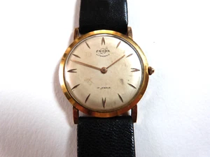 montre homme ancienne vintage Enicar ultrasonic plaqué or - Foto 1 di 7
