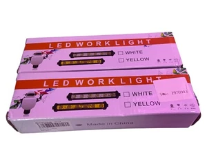 2x 7Inch LED Work Light Bar Flood Spot Pod Offroad Fog Driving ATV Truck - Picture 1 of 2