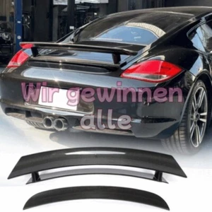 für Porsche Cayman 987 Coupe 2005-2012 Carbon Heckspoiler Spoiler Flügel Lippe - Bild 1 von 8