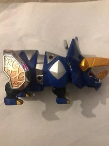 Power Rangers Dino Thunder DX Triceratops Blue Gold Zord Bandai Missing Tail - Picture 1 of 12
