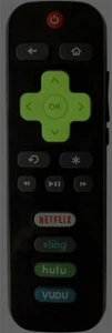 Replaced Remote fit for TCL Roku TV with NETFLIX SLING HULU with Night Light - Picture 1 of 3