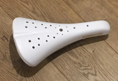 NUEVO BLANCO Viscount Dominator Asiento de Bicicleta BMX - Sillín de Carcasa Dura Old School  Foto 1 de 3