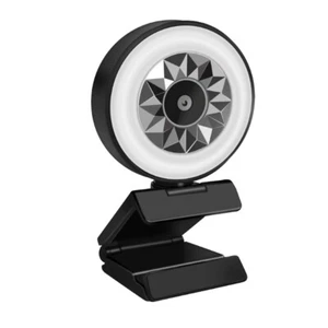 USB 2.0 Webcam 1080P 2K High Definition Built-in Mic Plug&PIay 360° Rotating Len - Afbeelding 1 van 8