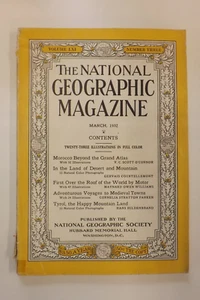 THE NATIONAL GEOGRAPHIC MAGAZINE MARCH 1932 MOROCCO THE GRAND ATLAS GN2983 - Picture 1 of 3