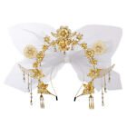 Vintage Women Floral Halo Headpiece with   Show Party Queen Bridal Halo Crown