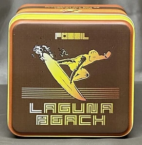 Laguna Beach Fossil Watch Tin Box Empty - Picture 1 of 9