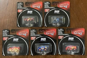 NEW Disney Pixar Cars Mini Racers LOT Of 5 - Metallic Muddy McQUEEN Fabulous - Picture 1 of 7