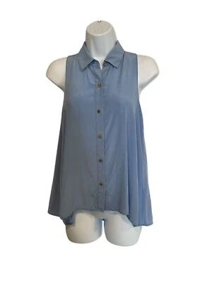 Женский топ Juicy Couture размер шелк на пуговицах трапеция майка с воротником блузка - Изображение 1 из 4