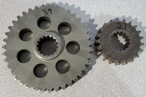 1997 POLARIS INDY XLT SP 600 TRIPLE DRIVE CHAIN GEARS SPROCKET SET 21T 39T XLT - Picture 1 of 5