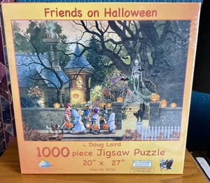 Halloween Friends -1000 Piece Jigsaw Puzzle New & Sealed - USA SUNSOUT HTF - Picture 1 of 2