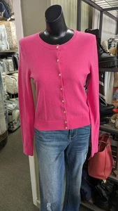 Lilly Pulitzer rosa Button Down Strickjacke Pullover leicht - Bild 1 von 8