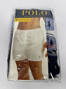 Polo Ralph Lauren 3 PK Classic Fit Woven Boxer L New - Picture 1 of 2