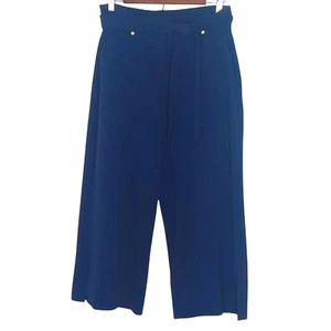 Michael Kors Damen Marineblau Weites Bein Freizeit Cropped Hose - 8 - Bild 1 von 11