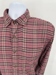 Faherty Men's Large Movement Stretch Flannel Shirt Button Down Pink Plaid L/S - Picture 1 of 7