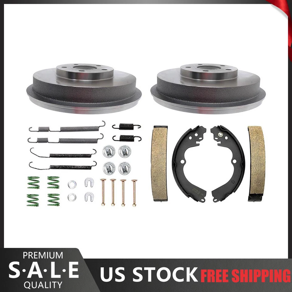 Kit de herrajes de tambores de freno y zapatas de freno traseros para Subaru Forester 1998-2008 Foto 1 de 4