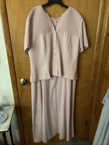 Gr. 18 langes rosa festliches Kleid Hochzeit Brautmutter Maxi von Danny & Nicole - Bild 1 von 5