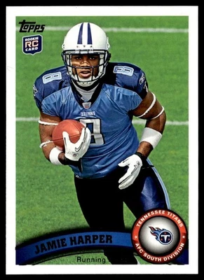 2011 Topps Jamie Harper Rookie Tennessee Titans #382 - Image 1 of 2