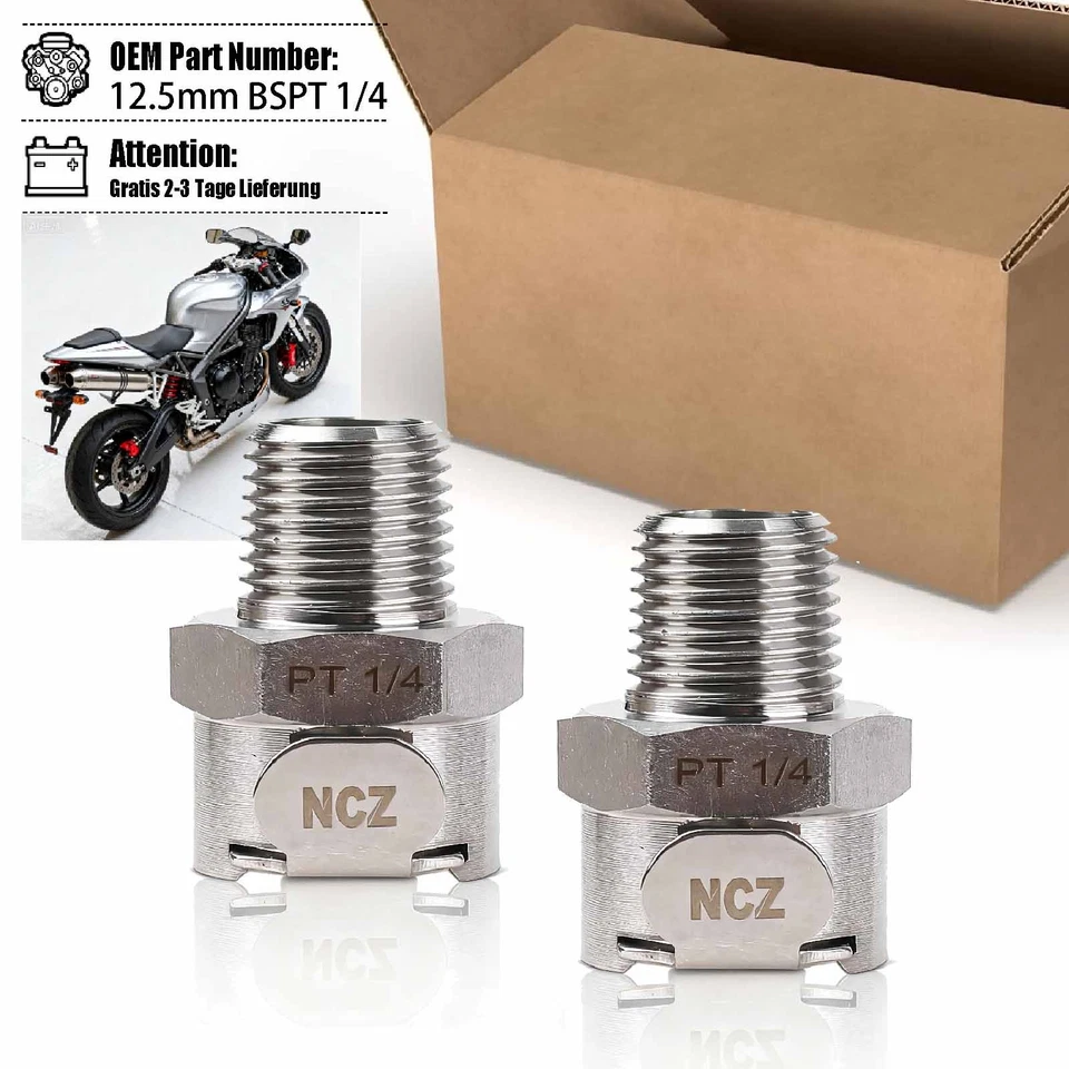 Benzin Pumpe Kupplung Schnellverbinder Benzinleitung Für Triumph 12.5mm BSPT 1/4 - Bild 1 von 4