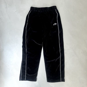 Urban Outfitters iets frans Finn Velour Track Pants. Black/White Stripe. Medium. - Picture 1 of 7