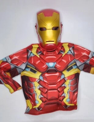 Rubie's Marvel Civil War Iron Man Muscle Chest & Mask Boys 4-6 - Image 1 of 4