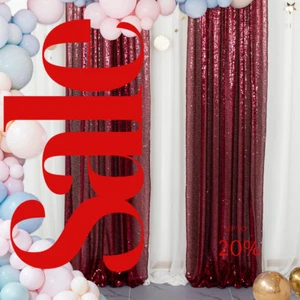 BACKDROPS - Sequin Backdrops - Sequin Photo Booth Backdrop, Party Backdrops, - Picture 1 of 2